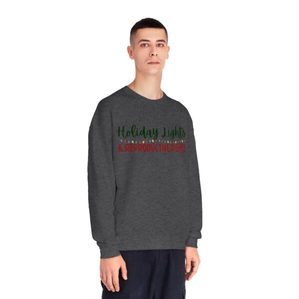 Holiday Lights & Reproductive Rights Crewneck Sweatshirt - Image 11