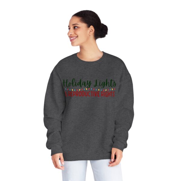 Holiday Lights & Reproductive Rights Crewneck Sweatshirt - Image 12