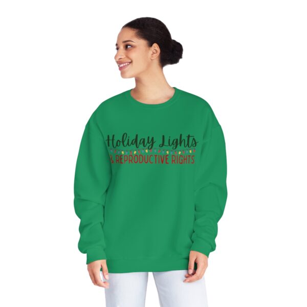 Holiday Lights & Reproductive Rights Crewneck Sweatshirt - Image 24