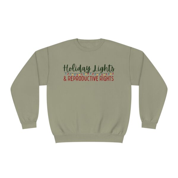 Holiday Lights & Reproductive Rights Crewneck Sweatshirt - Image 17