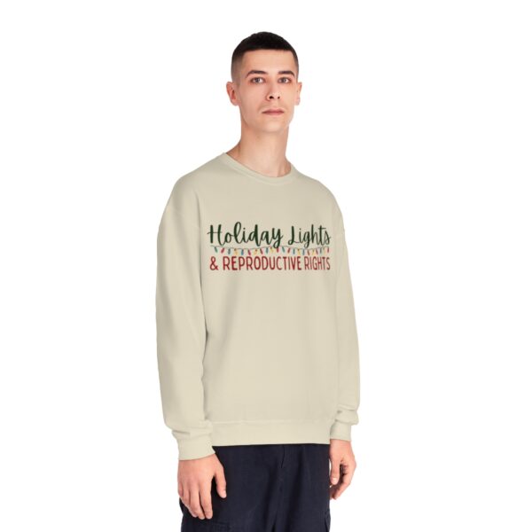 Holiday Lights & Reproductive Rights Crewneck Sweatshirt - Image 4