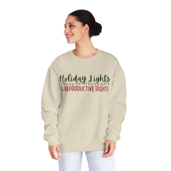 Holiday Lights & Reproductive Rights Crewneck Sweatshirt