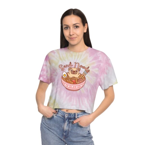 Send Noods Tie-Dye Crop Tee