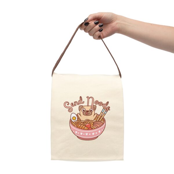 Send Noods Canvas Lunch Bag With Strap - Image 4