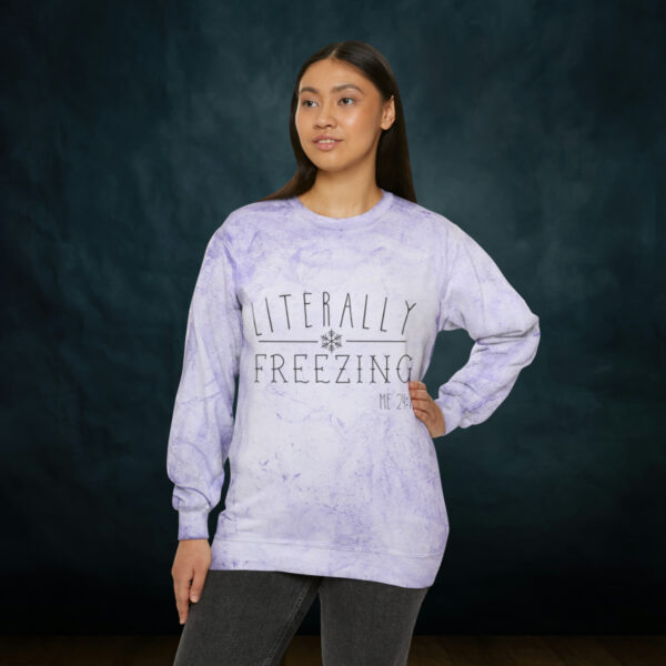 Literally Freezing Color Blast Crewneck Sweatshirt - Image 16