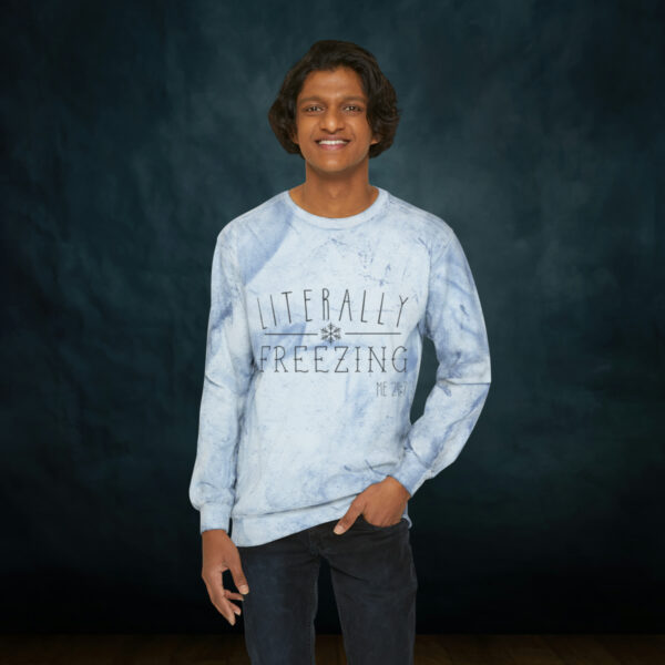 Literally Freezing Color Blast Crewneck Sweatshirt - Image 3