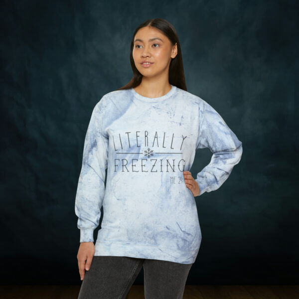 Literally Freezing Color Blast Crewneck Sweatshirt - Image 4