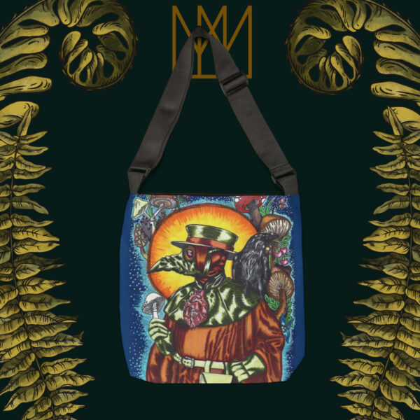 Retro Plague Doctor Adjustable Tote Bag - Image 3