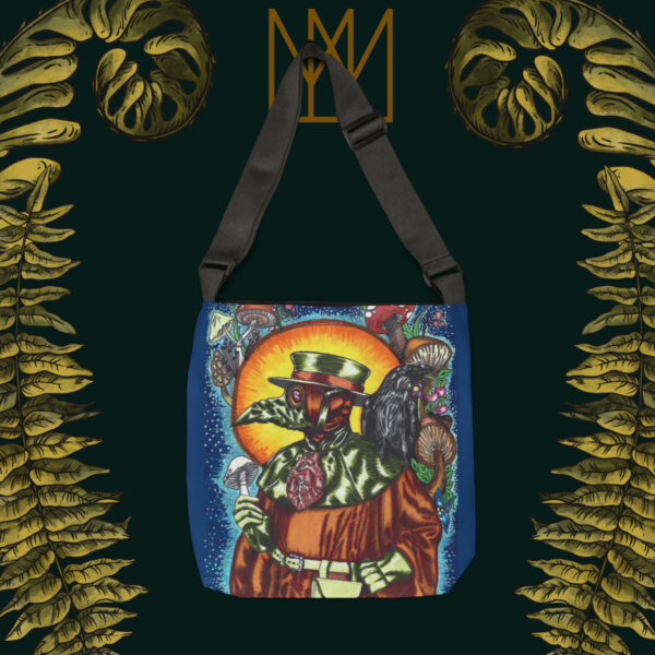 Retro Plague Doctor Adjustable Tote Bag - Image 9