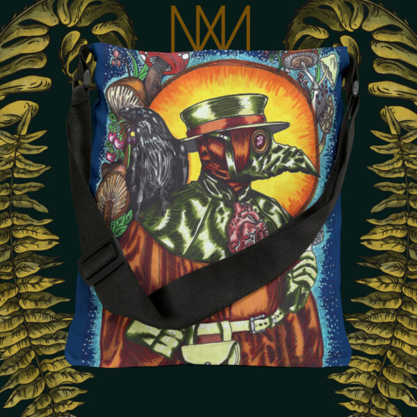Retro Plague Doctor Adjustable Tote Bag - Image 10