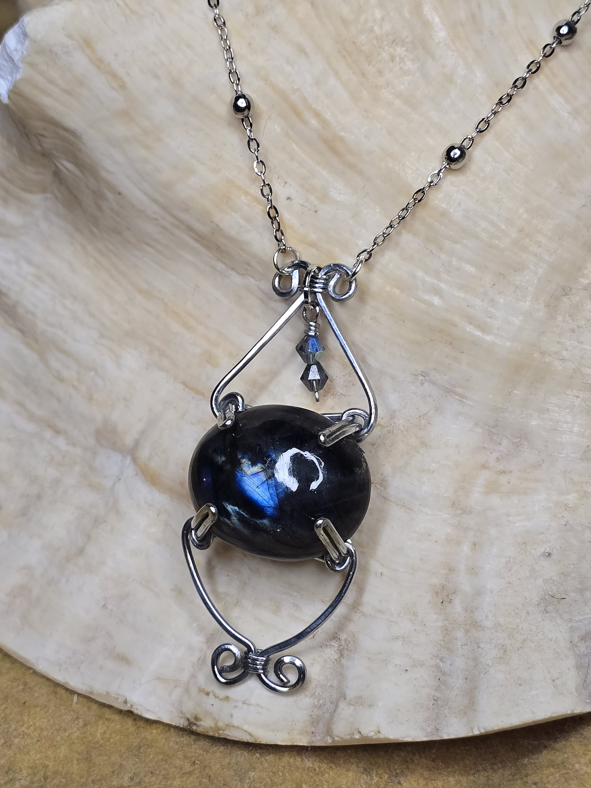 Blue Labradorite Necklace - Image 5