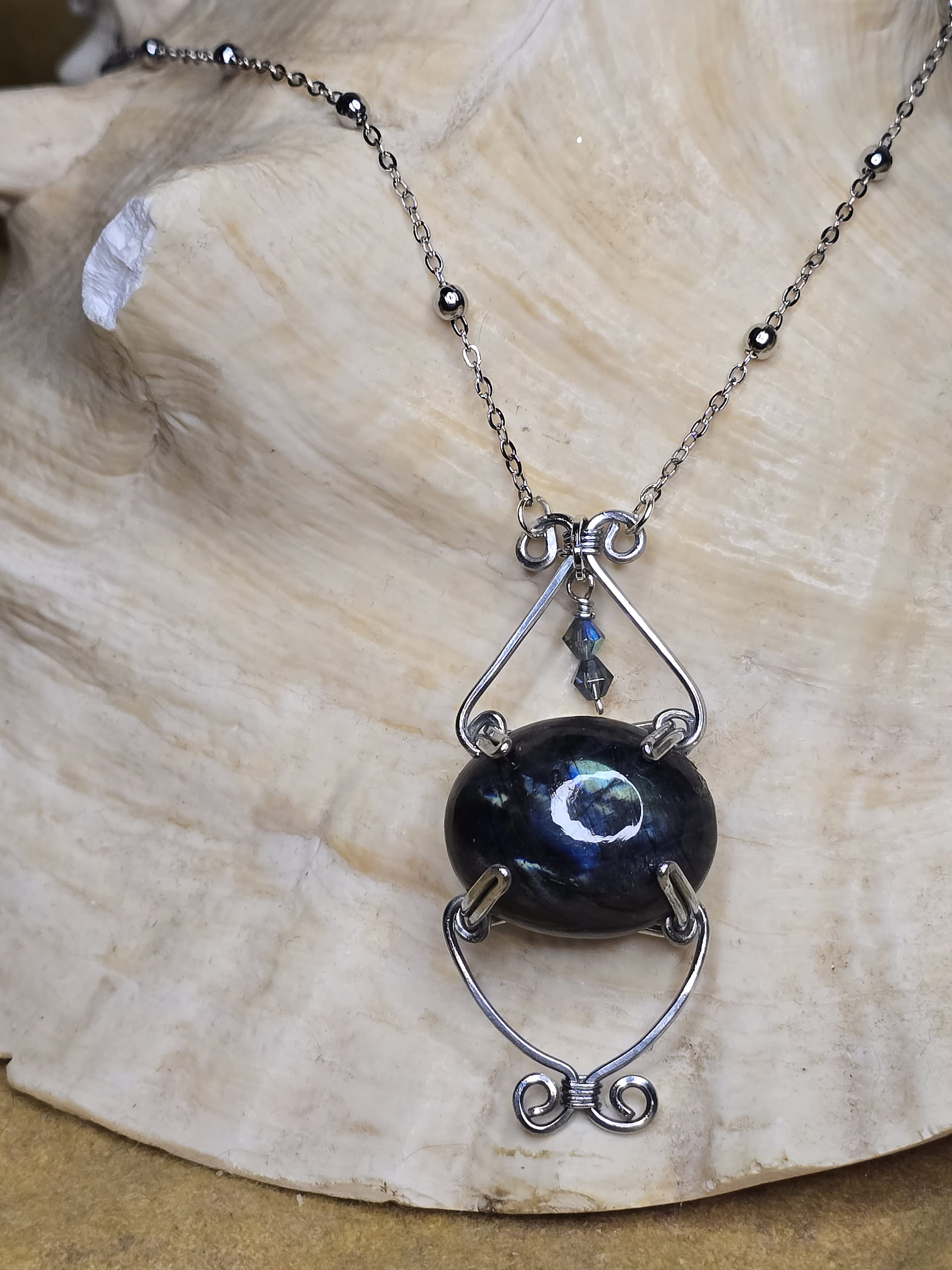 Blue Labradorite Necklace - Image 4
