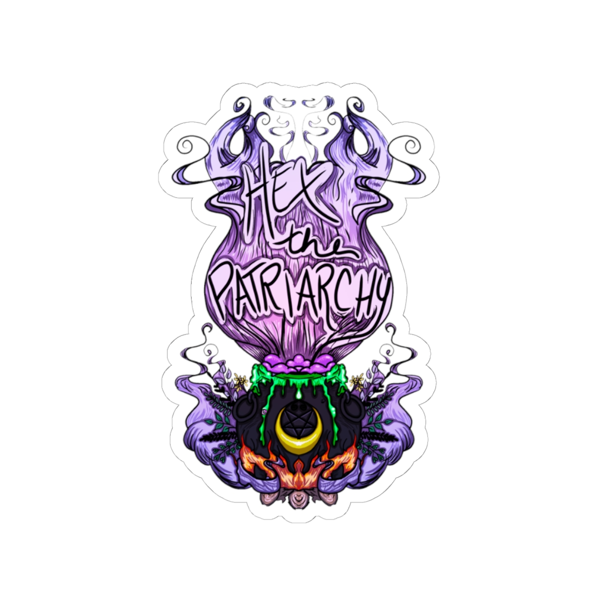 Hex the Patriarchy Die-Cut Sticker - Image 7