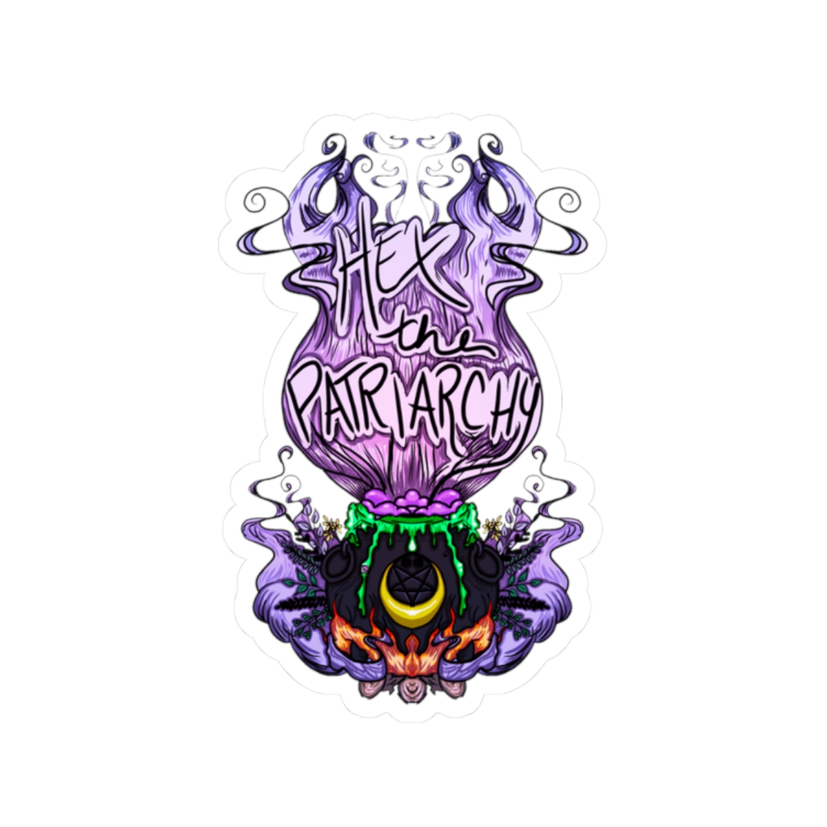 Hex the Patriarchy Die-Cut Sticker - Image 10